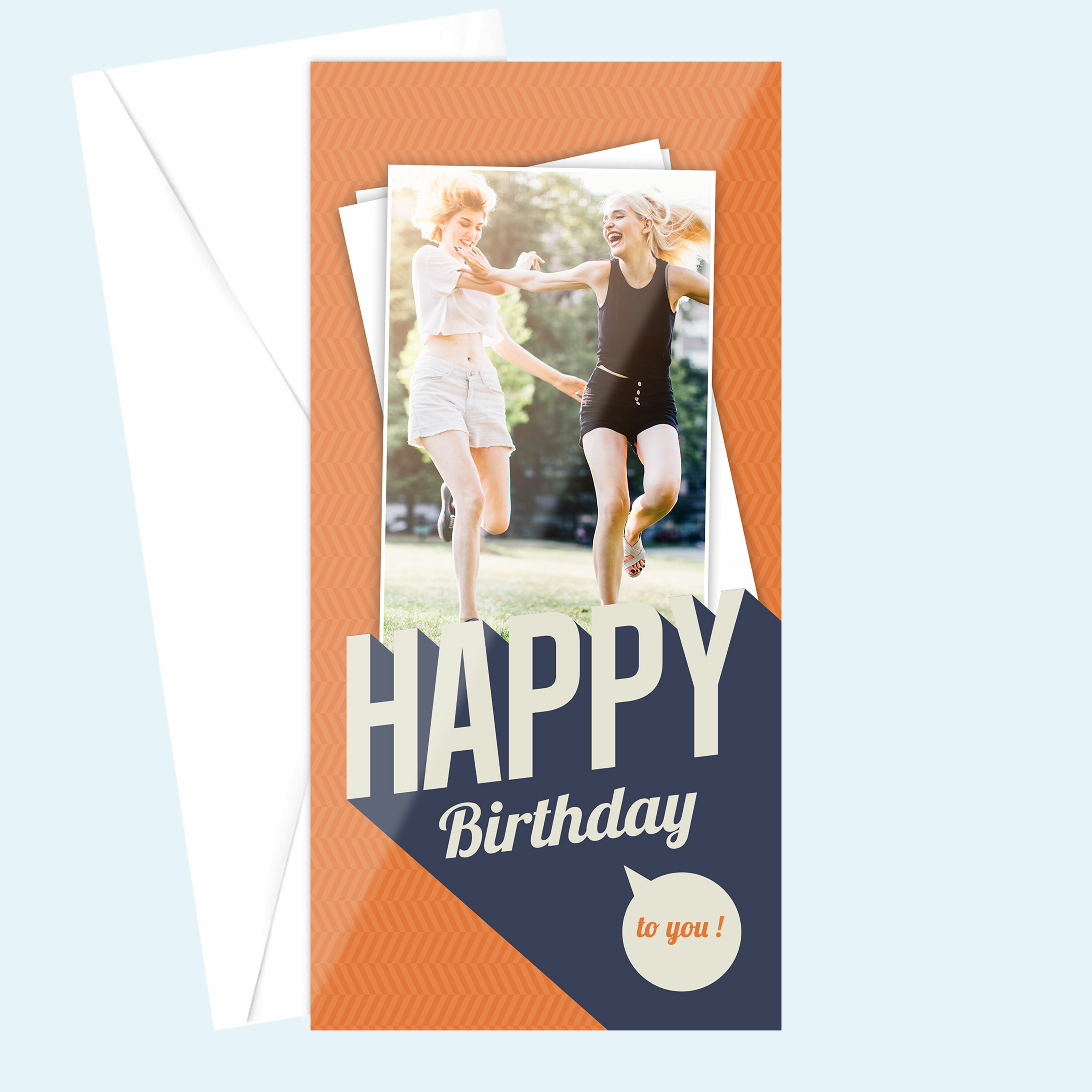 Grußkarte DIN lang Hoch