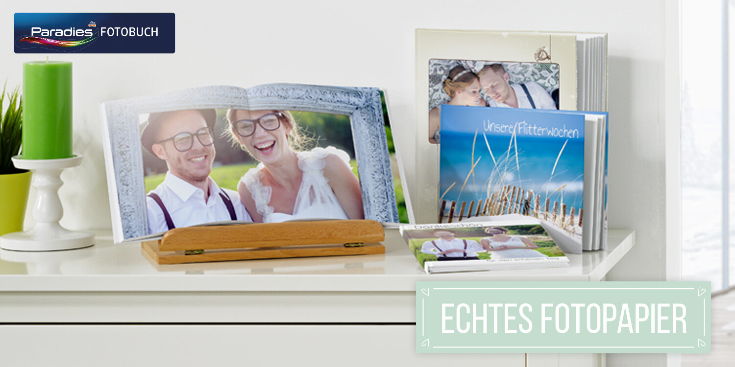 Paradies Fotobuch als Hochzeitsalbum 