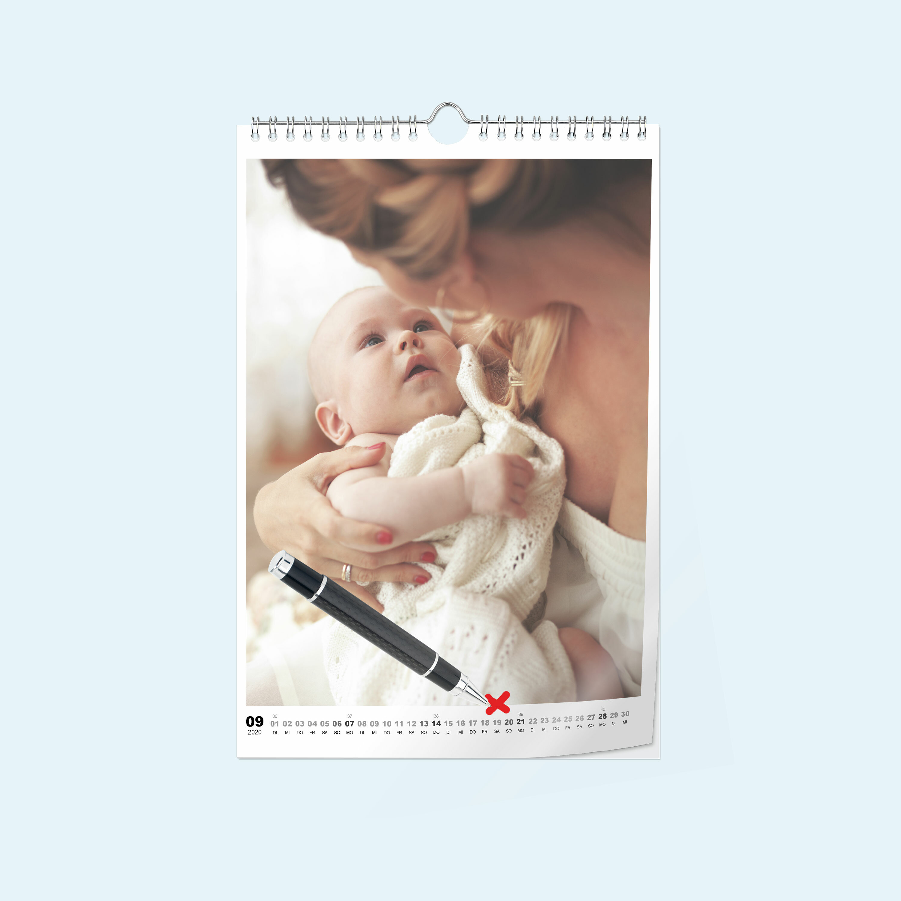Fotokalender im Hochformat