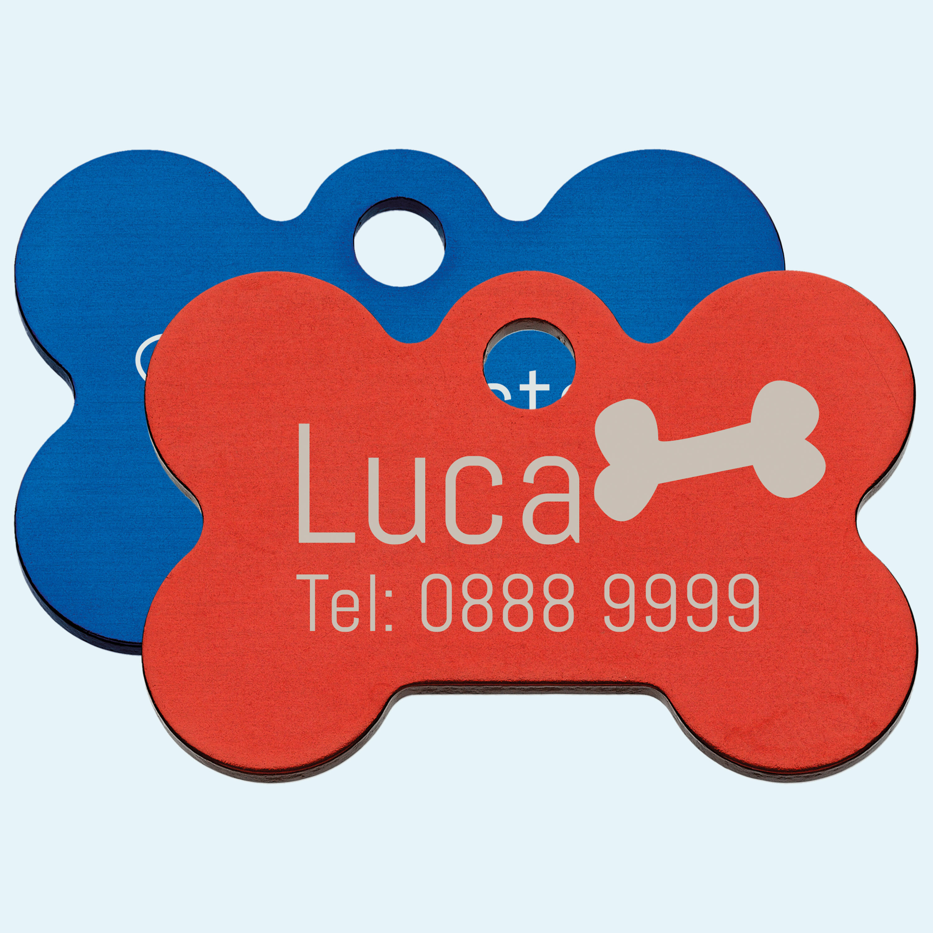 Tiermarken in Knochenform